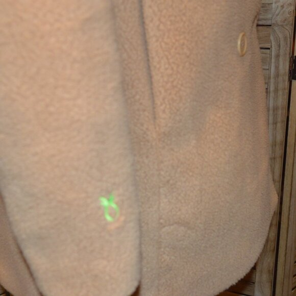 Dudley Stephens S Camel Conyers Double Breasted Sherpa Fleece Jacket - Picture 6 of 9